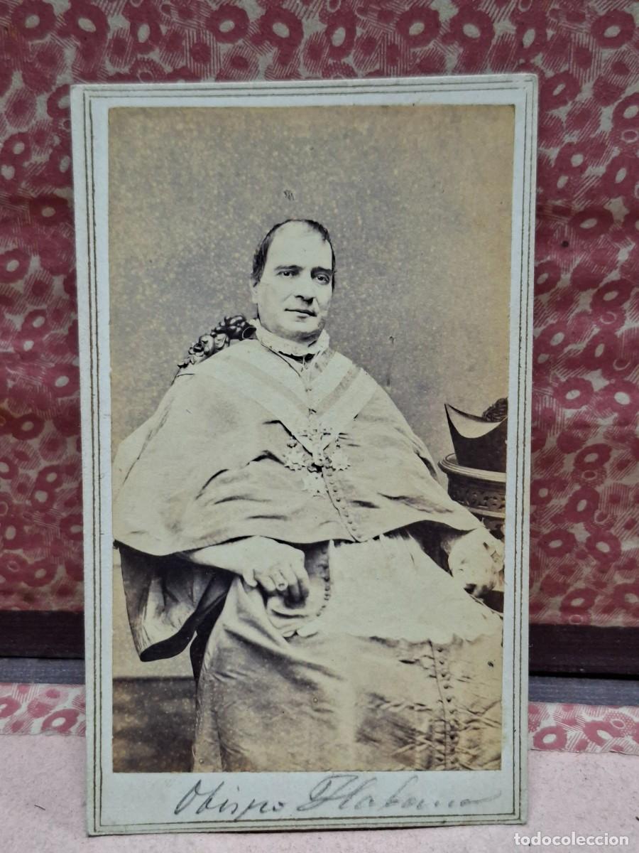 Photographie ancienne: ANTIGUA FOTOGRAFIA ALBUMINA CDV RELIGIOSA OBISPO DE LA HABANA CHARLES FREDRICKS & CO NEW YORK