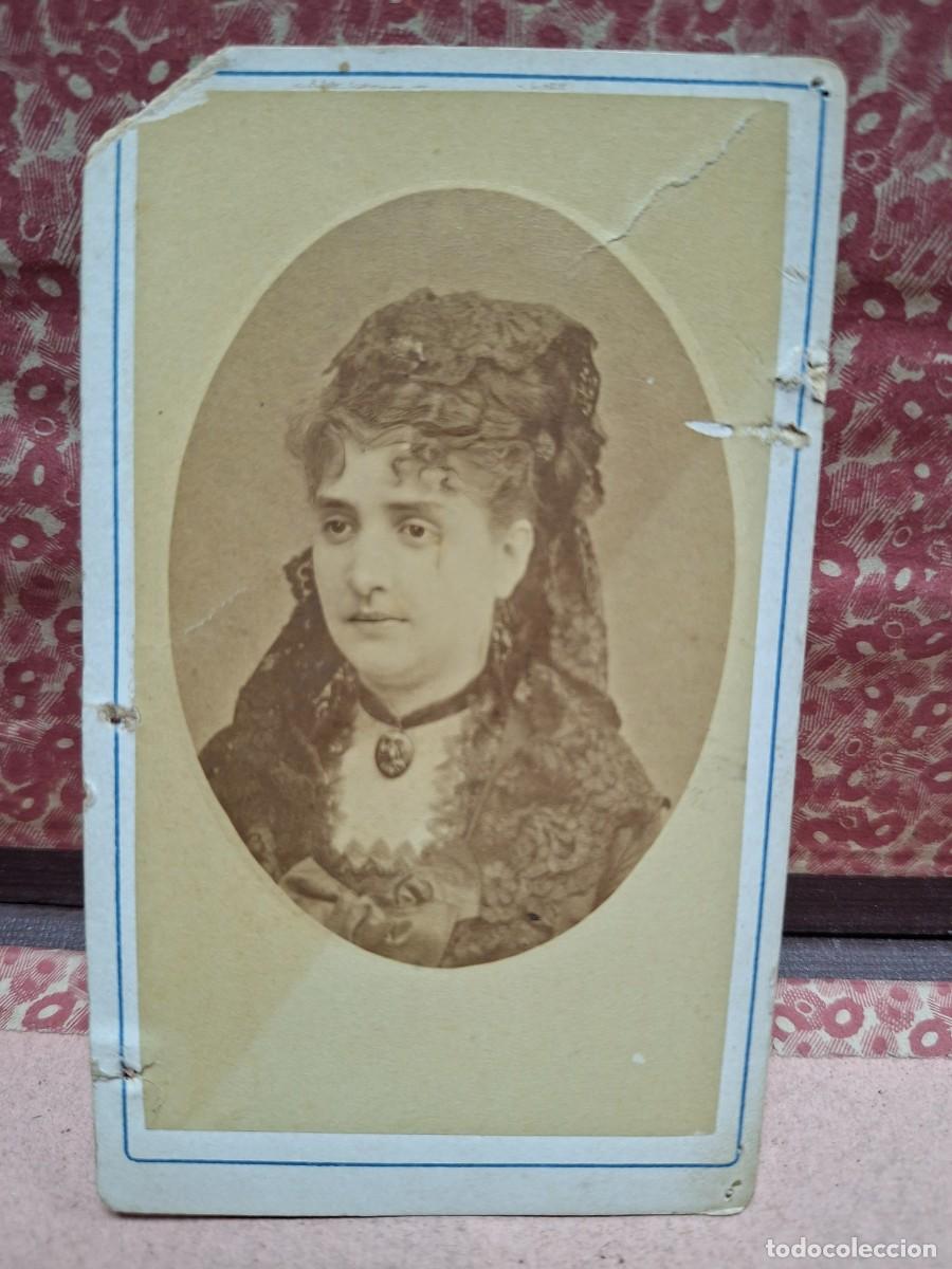 Fotograf&iacute;a antigua: ANTIGUA FOTOGRAFIA ALBUMINA CDV RETRATO J. OSES MALAGA S XIX