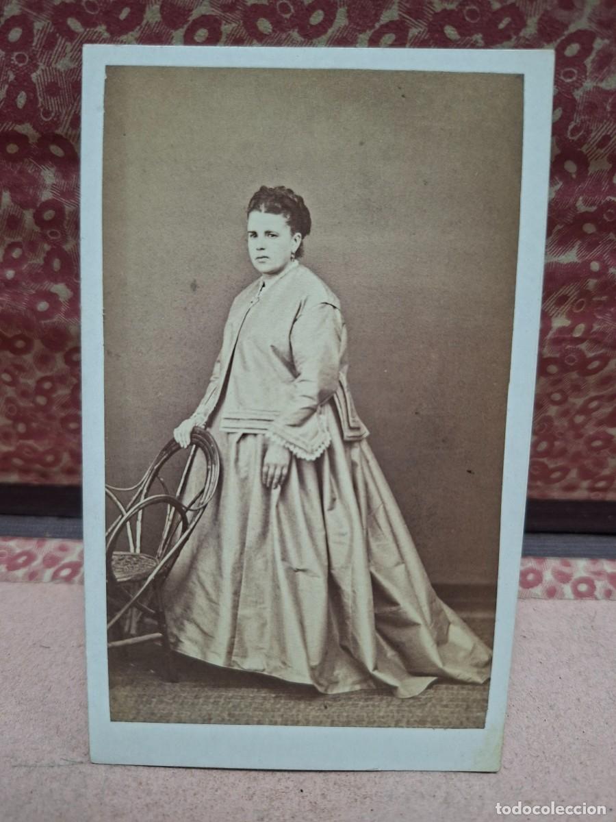 Fotografia antiga: ANTIGUA FOTOGRAFIA ALBUMINA CDV RETRATO CARROUCHE BILBAO S XIX