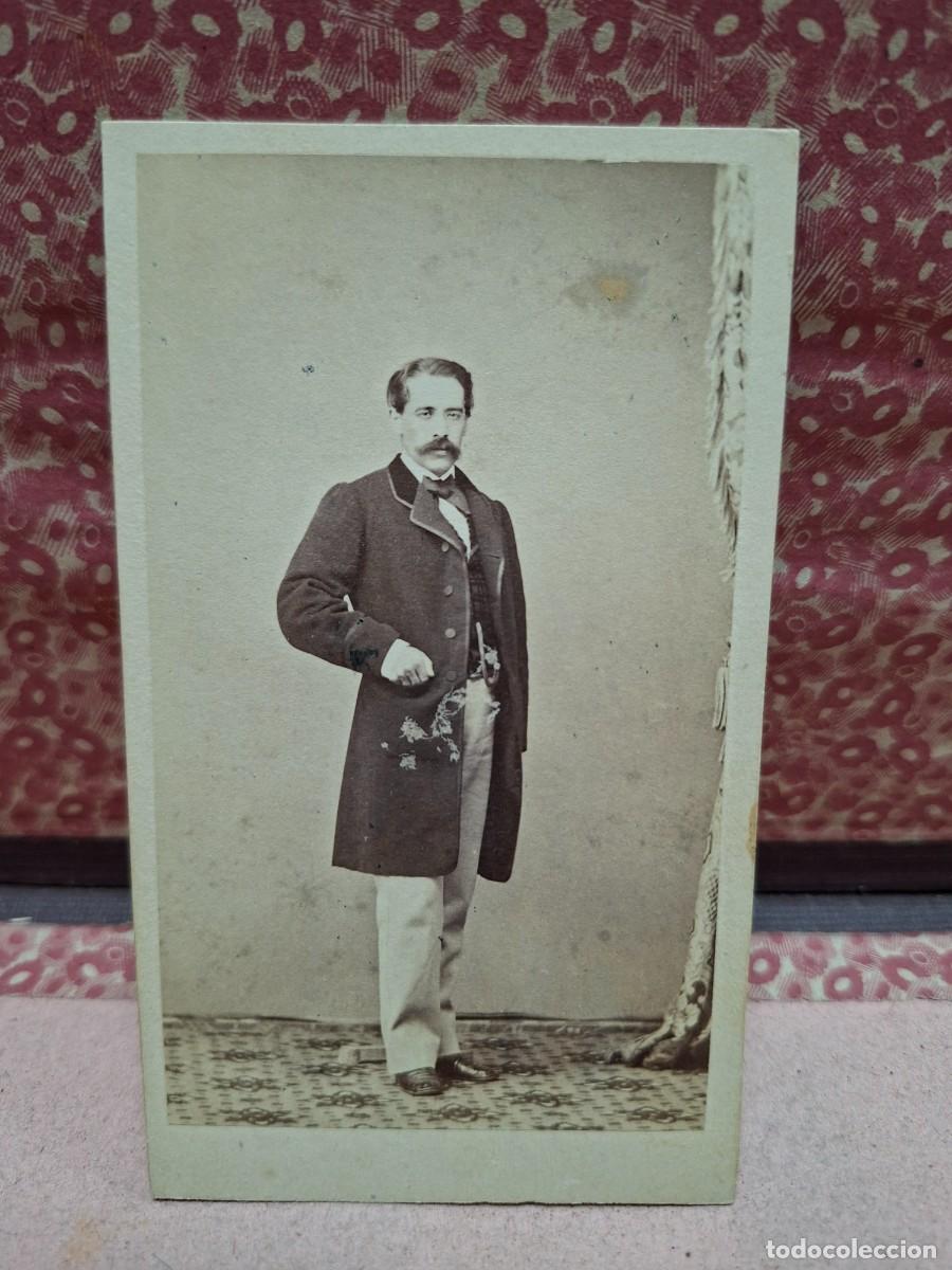 Alte Fotografie: ANTIGUA FOTOGRAFIA ALBUMINA CDV RETRATO H. GAUTIER ESPOZ Y MINA MADRID