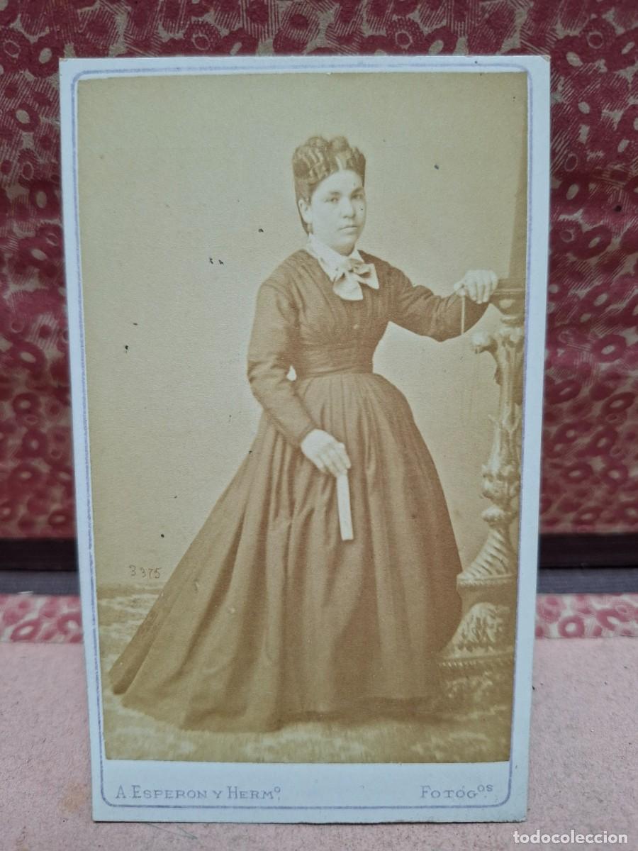 Fotograf&iacute;a antigua: ANTIGUA FOTOGRAFIA ALBUMINA CDV RETRATO ESPERON Y HERMANO PUERTA DEL SOL MADRID S XIX