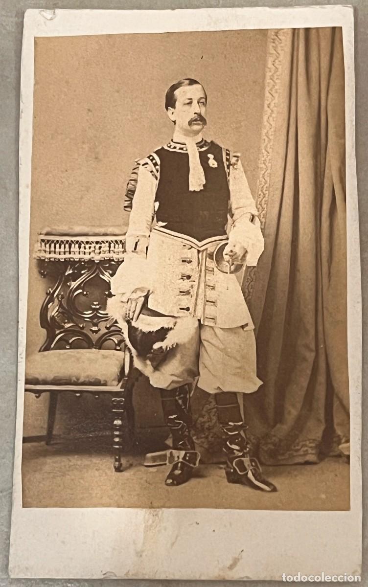 Fotograf&iacute;a antigua: FOTOGRAF&Iacute;A CDV, POSIBLE CANTANTE DE &Oacute;PERA CON VESTUARIO TEATRAL, CUBA, HABANA, SIGLO XIX,