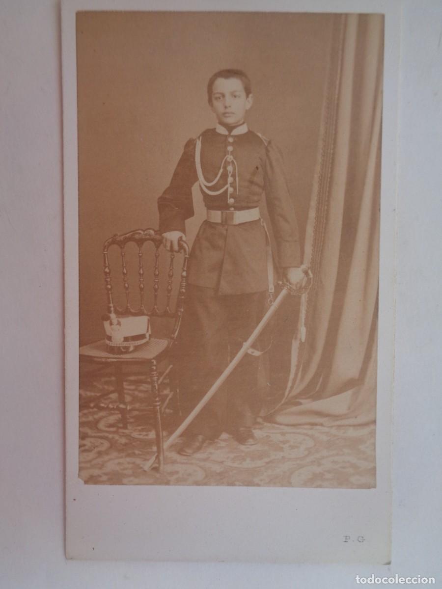 Fotografia antica: CDV DE JOVEN CADETE DE CABALLERIA SIGLO XIX . DE PICCA-GROOM , VALLADOLID