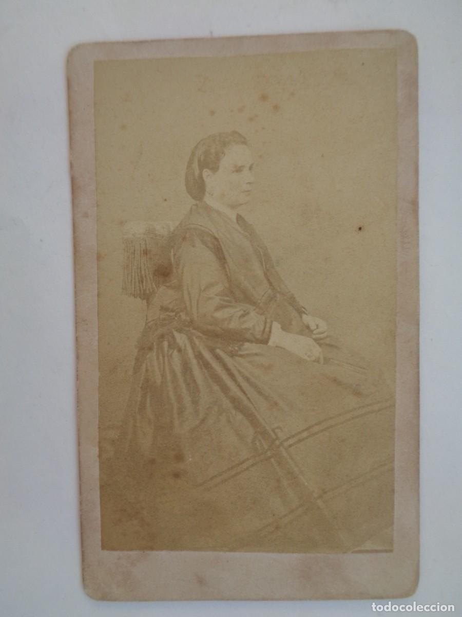 Antique Photography: CDV DE SE&Ntilde;ORA DEL SIGLO XIX . DE ANGEL GARRORENA ( BADAJOZ )
