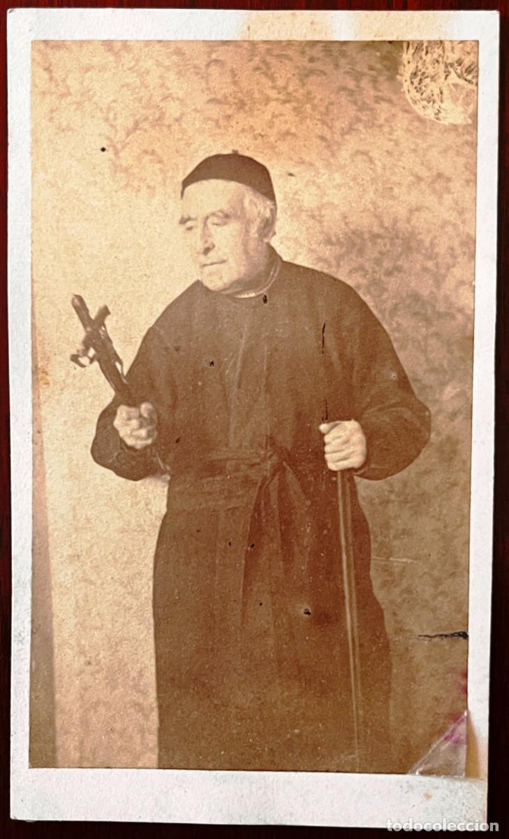 Fotografia antiga: Fotografia CDV, SACERDOTE, ALBUMINA FOTOGRAFIA DE Z. QUINTANA (SANTANDER), SIGLO XIX, MIDE 10,5 X 6,