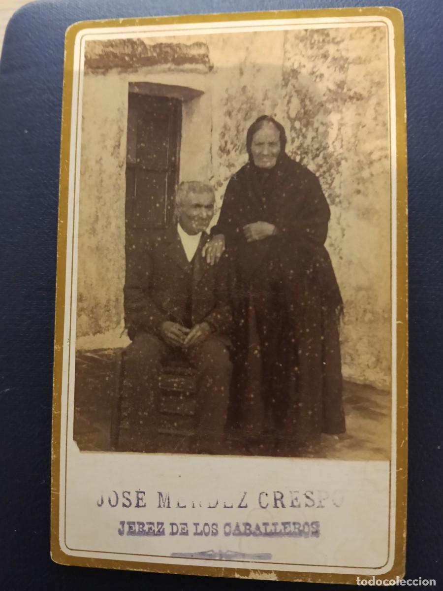 Fotografia antiga: CDV carte de visite. Fot&oacute;grafo Jos&eacute; M&eacute;ndez Crespo - Jerez de los Caballeros - Badajoz
