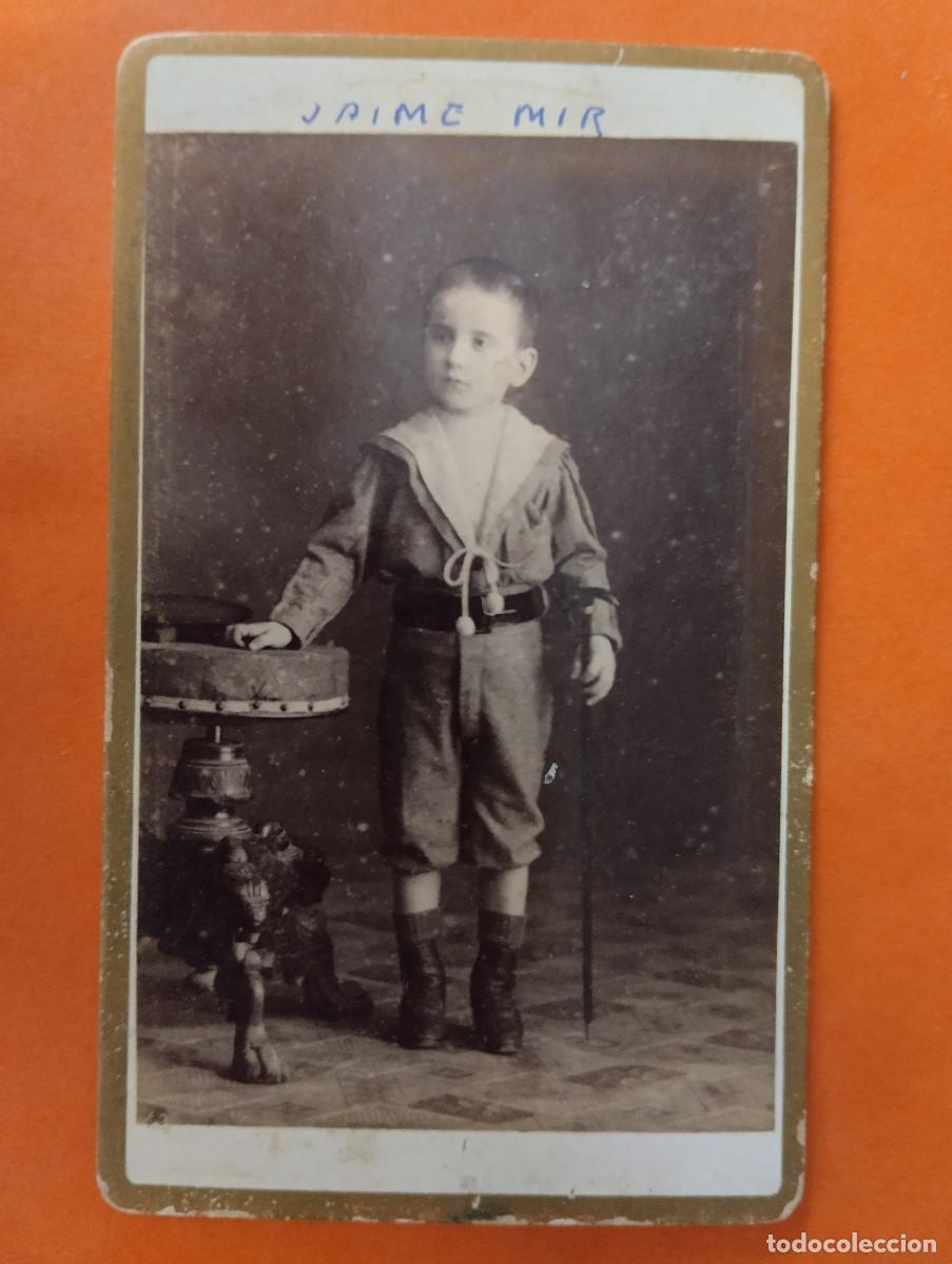 Fotografia antica: FOTO CARTE DE VISITE. NI&Ntilde;O. FEMENIAS. MAHON MENORCA.