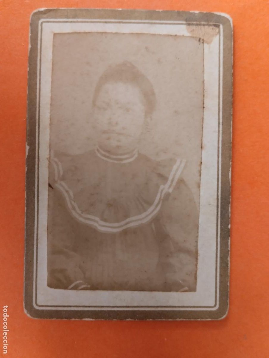 Fotografia antica: CARTE DE VISITE. FOTO SE&Ntilde;ORA. FOTOGRAFIA JUAN PERIS.