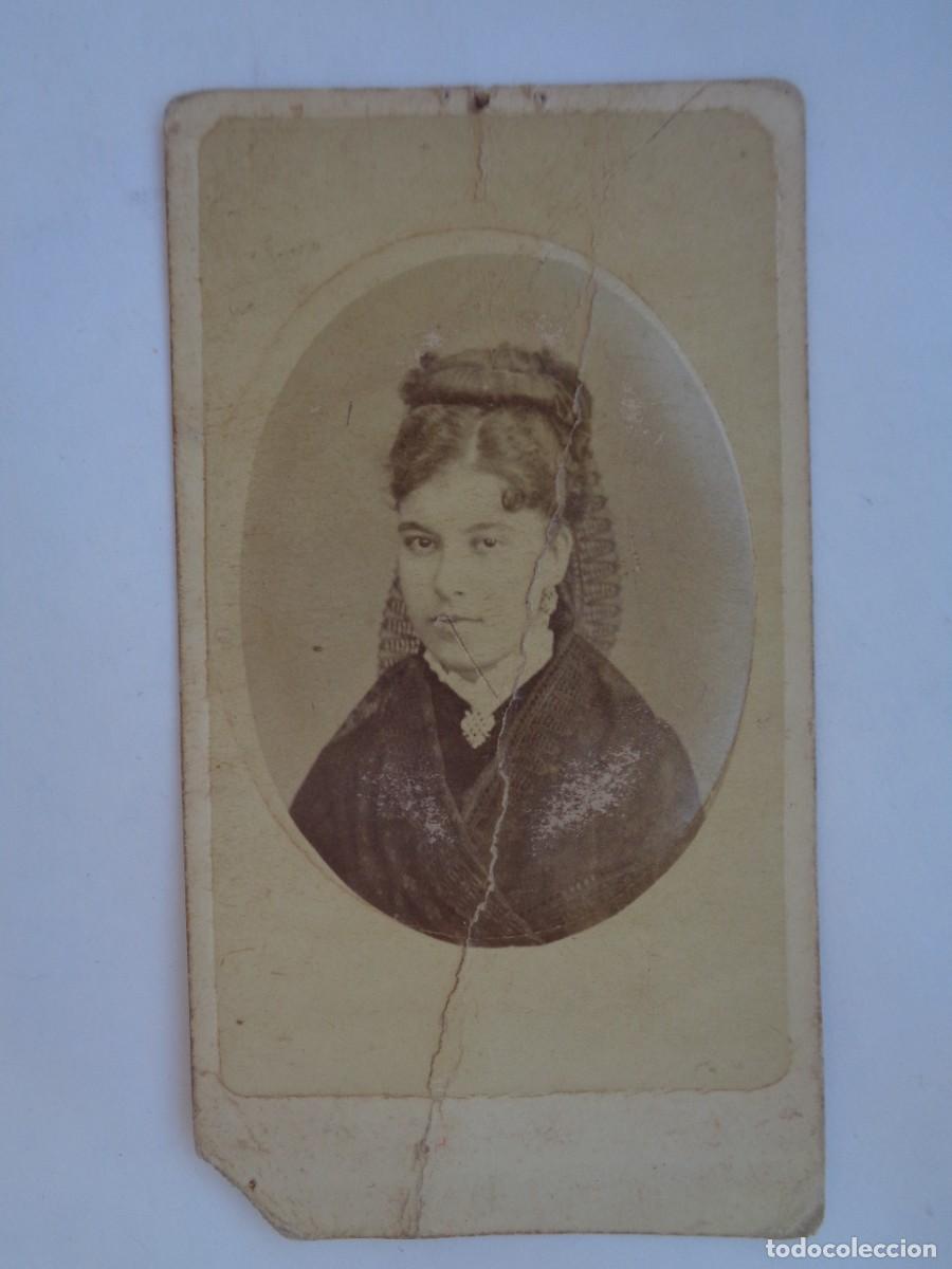Fotograf&iacute;a antigua: CDV DE SE&Ntilde;ORITA DEL SIGLO XIX . DE FOTOGRAFIA FRANCESA, SEVILLA