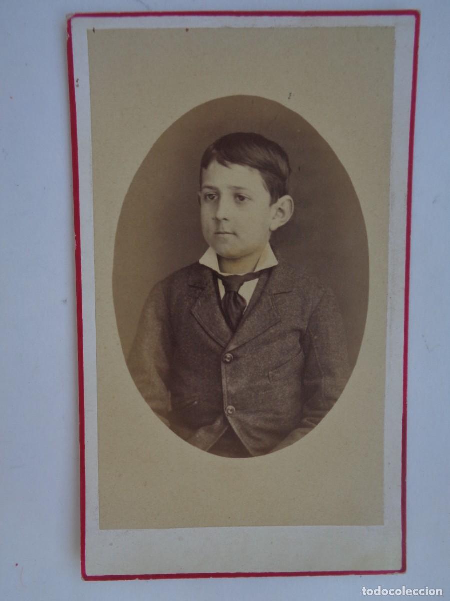Fotograf&iacute;a antigua: BONITA CDV DE JOVEN ELEGANTE DEL SIGLO XIX