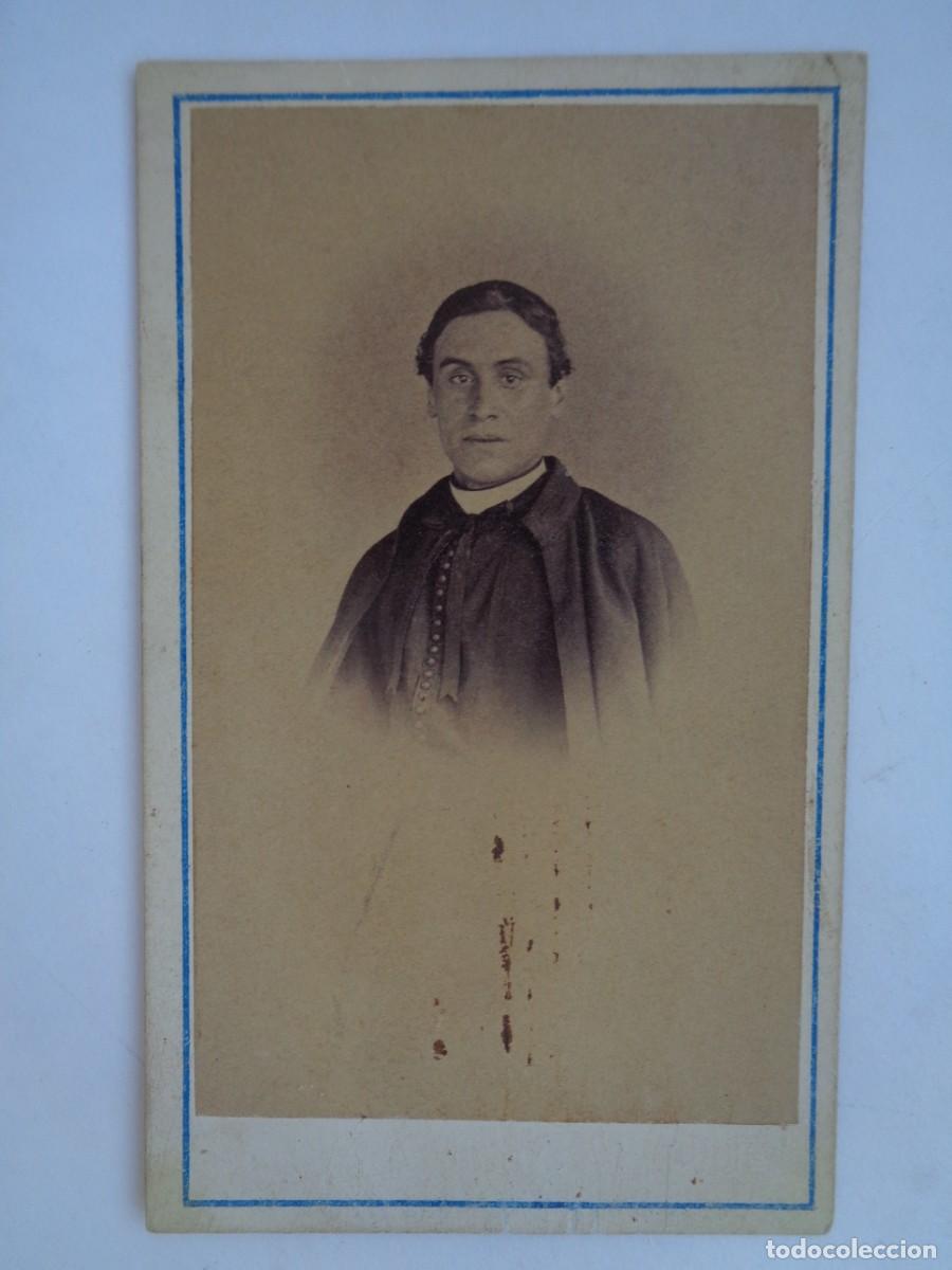 Photographie ancienne: CDV DE UN SACERDOTE DEL SIGLO XIX