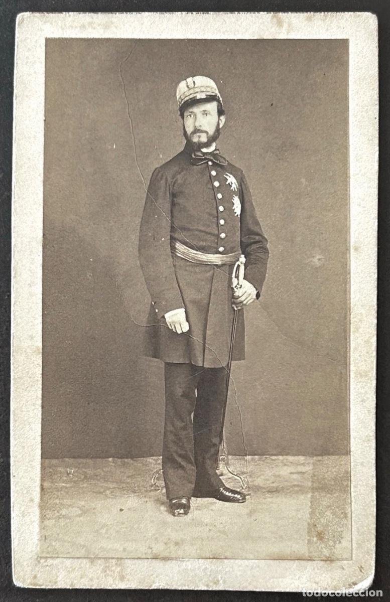 Antique Photography: CDV Carte de visite retrato General Prim Fot&oacute;grafo Laurent, Madrid (1&ordm; per&iacute;odo) LEER
