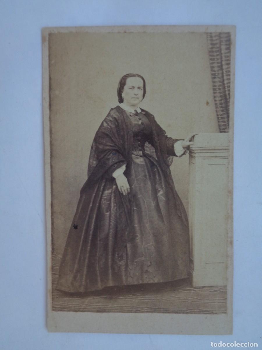 Fotograf&iacute;a antigua: CDV DE SE&Ntilde;ORA DEL SIGLO XIX . DE P. BARRETO