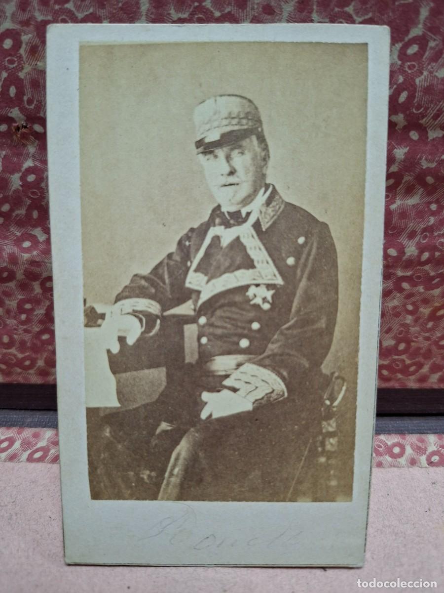 Fotograf&iacute;a antigua: ANTIGUA FOTOGRAFIA ALBUMINA CDV MILITAR GENERAL O'DONNELL JOHN CLARCK