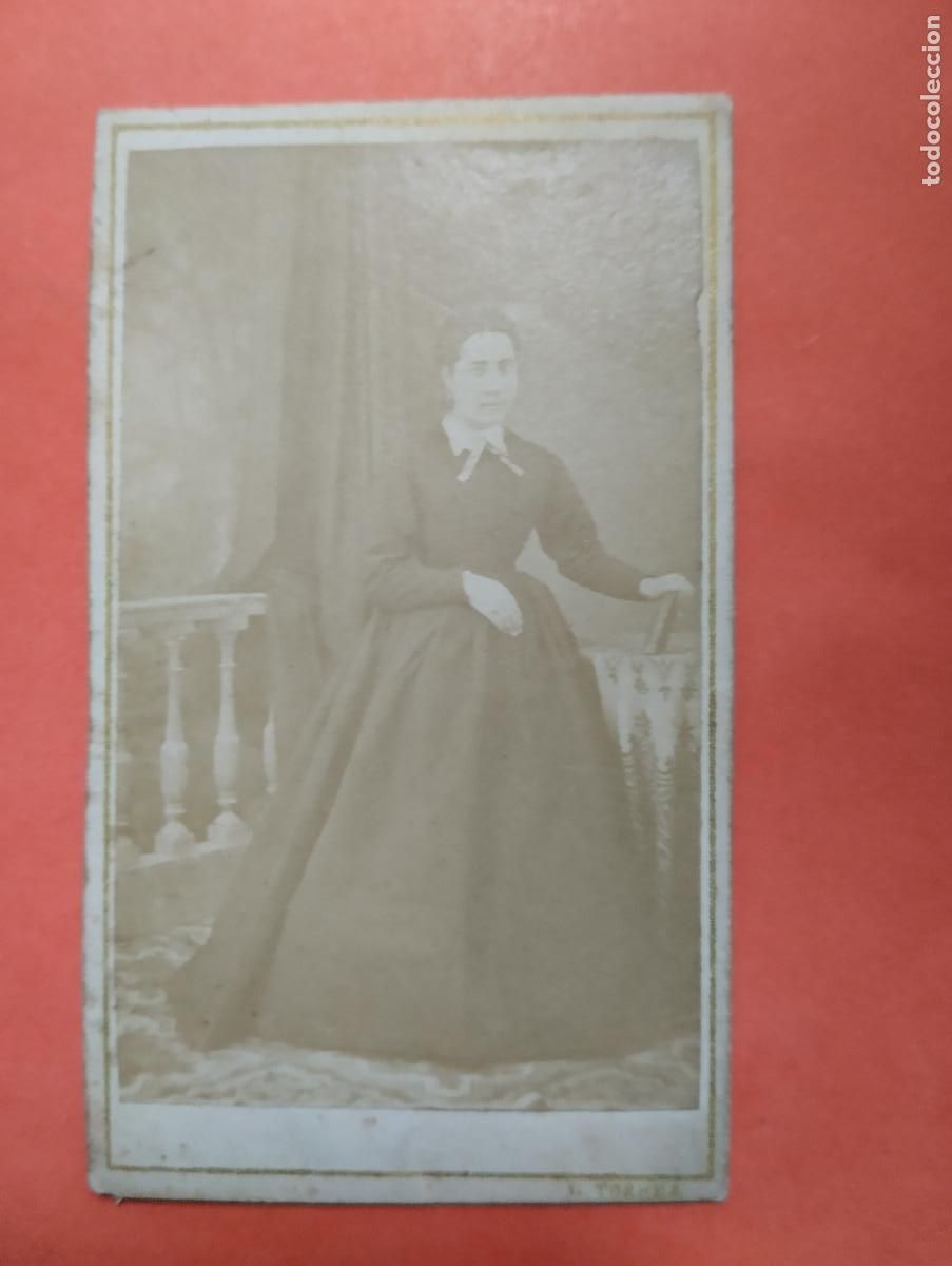 Fotograf&iacute;a antigua: TARRAGONA - CARTE DE VISITE GABRIEL TORRES FOTOGRAFO Y PINTOR. 10,5X6CM