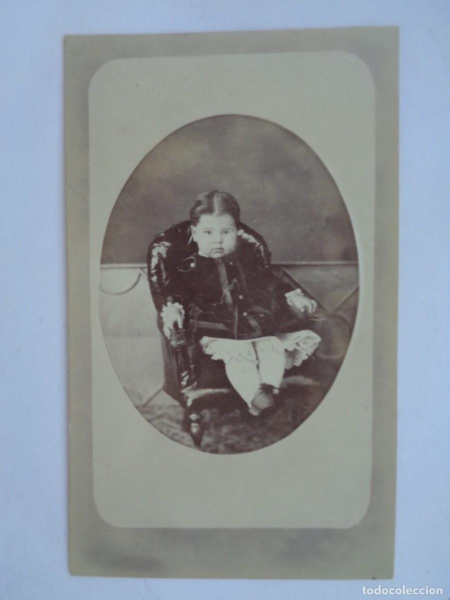 Photographie ancienne: BONITA FOTO CDV DE NI&Ntilde;A ELEGANTE DEL SIGLO XIX .