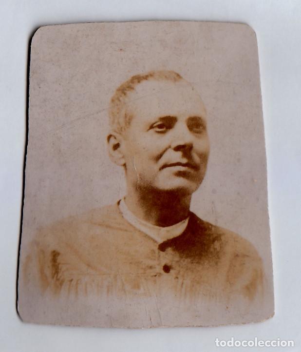 Fotograf&iacute;a antigua: Retrato de labrador con blus&oacute;n valenciano. Siglo XIX bm