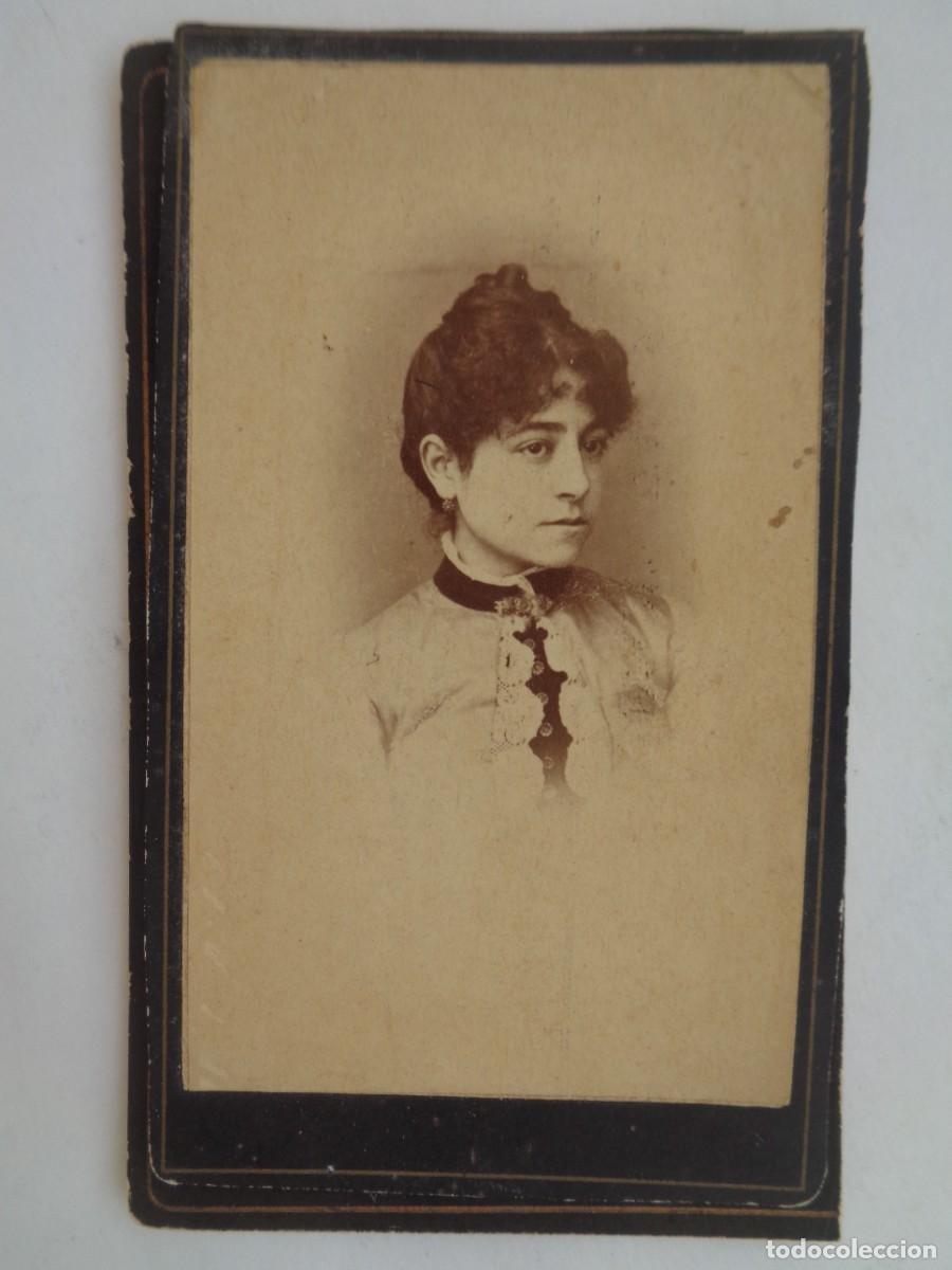 Fotograf&iacute;a antigua: CDV DE SE&Ntilde;ORITA DEL SIGLO XIX