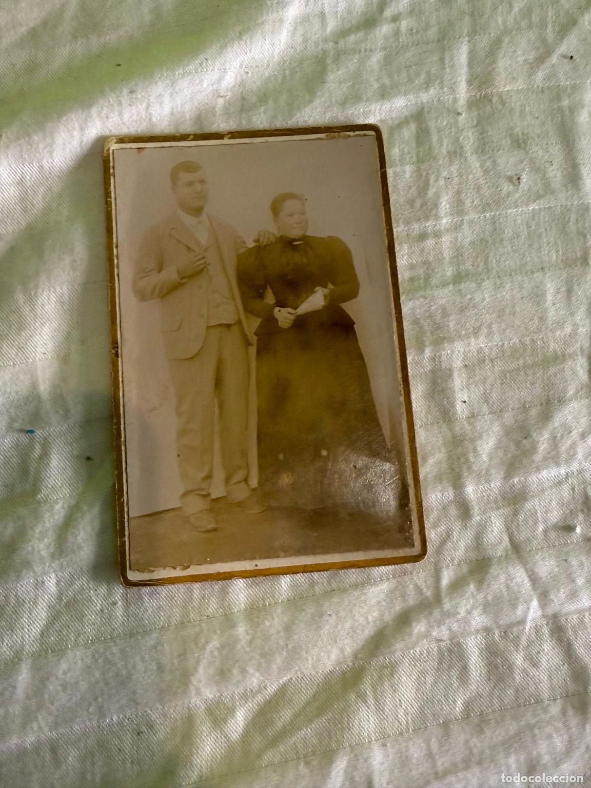 Fotograf&iacute;a antigua: Fotograf&iacute;a antigua retrato de pareja de &eacute;poca