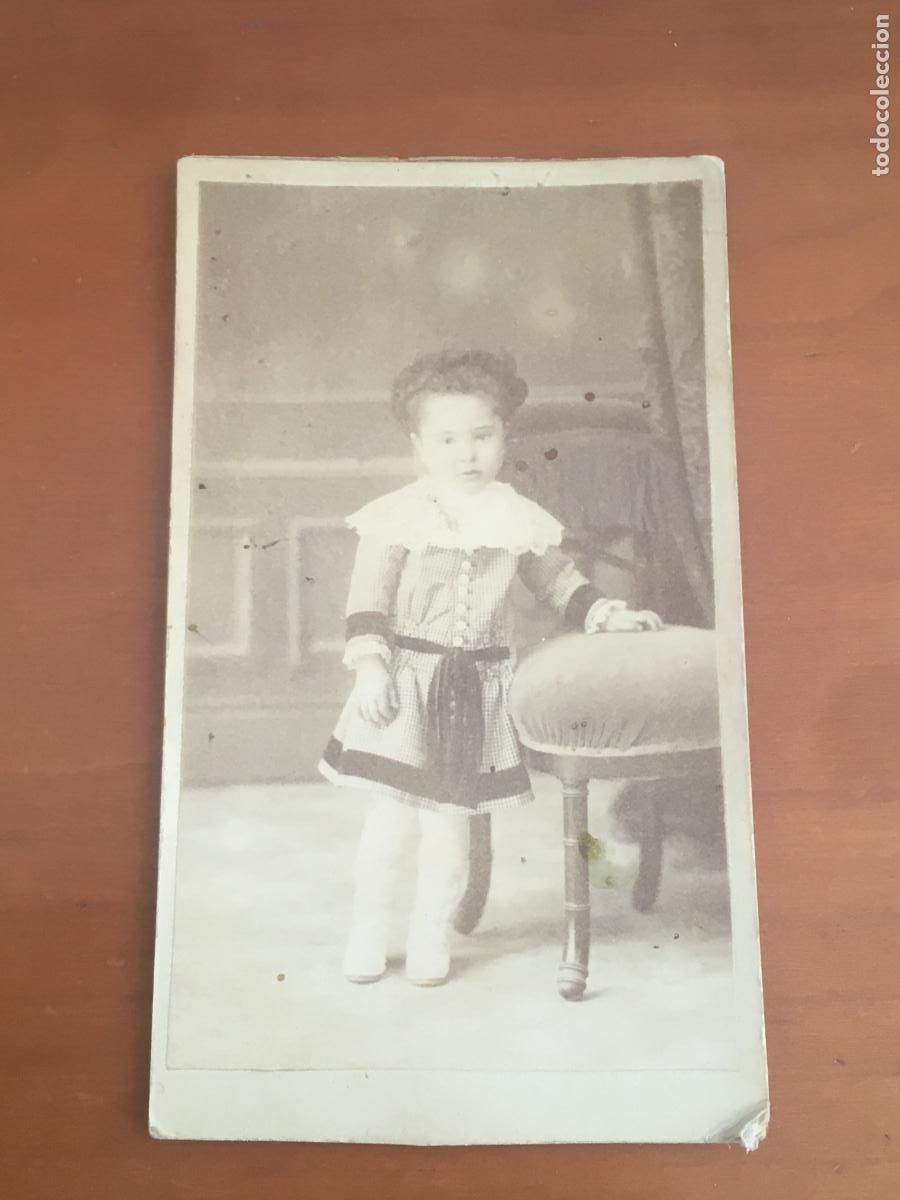 Fotograf&iacute;a antigua: carta de visita CDV original muy antigua