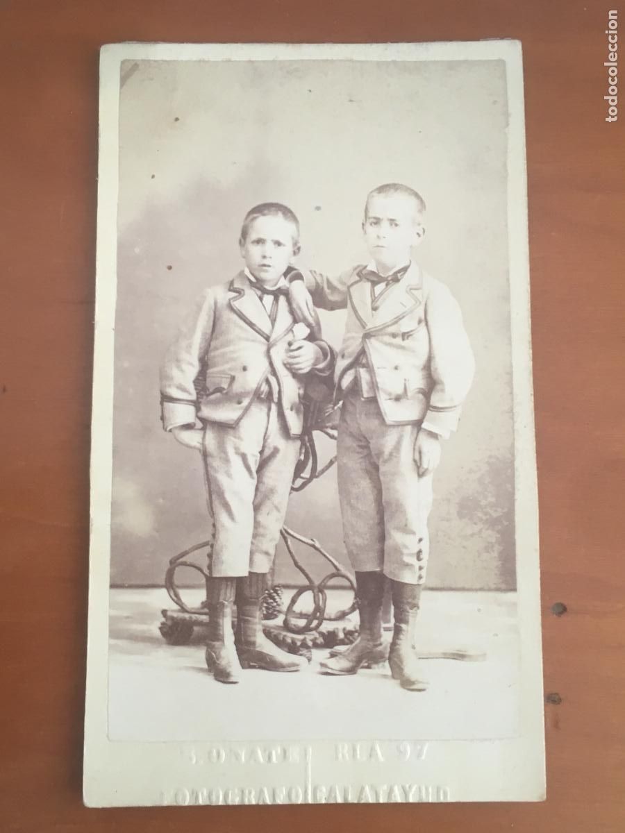 Fotograf&iacute;a antigua: carta de visita CDV fotografia original muy antigua fotografo o&ntilde;ate calatayud