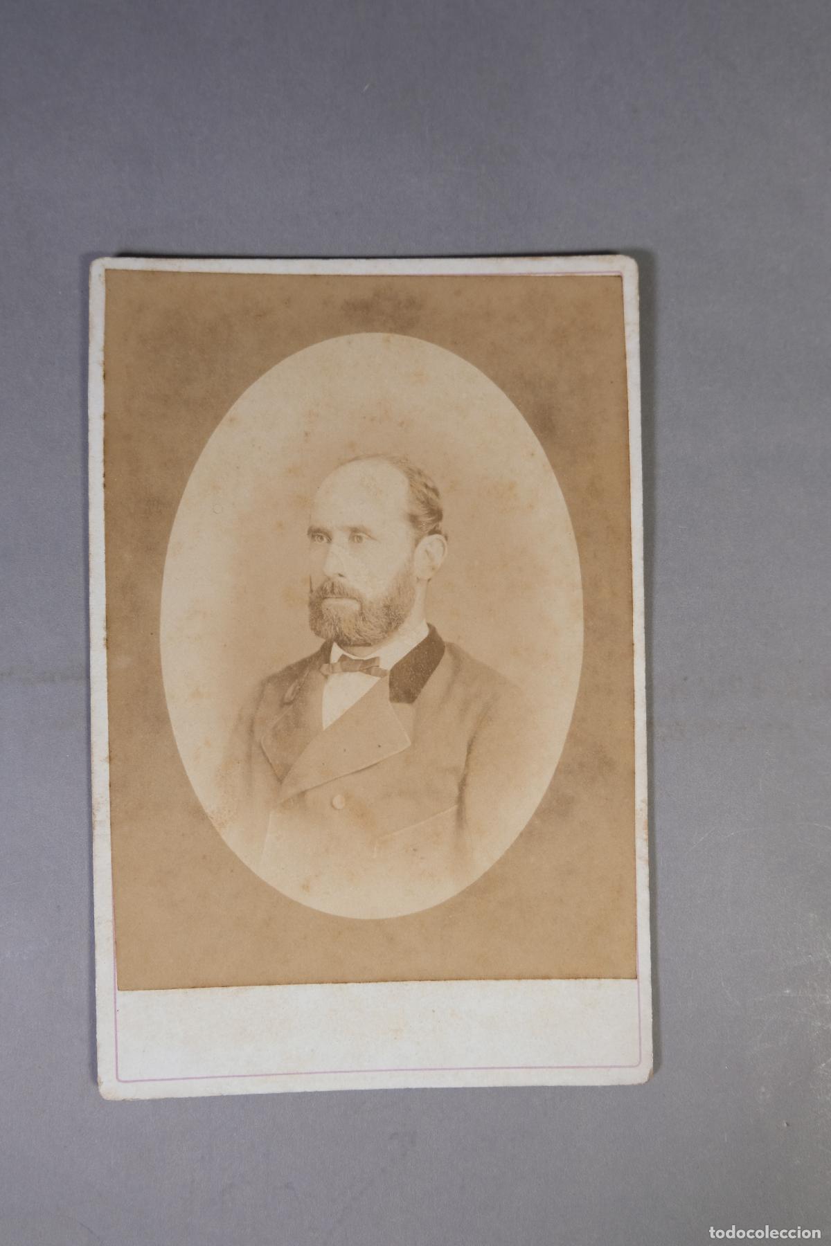 Fotograf&iacute;a antigua: Carte de Visite - Fotograf&iacute;a Retrato caballero siglo XIX