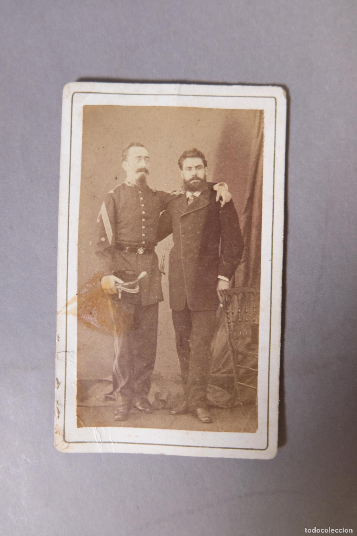 Fotograf&iacute;a antigua: Carte de Visite - Fotograf&iacute;a Retrato caballeros siglo XIX