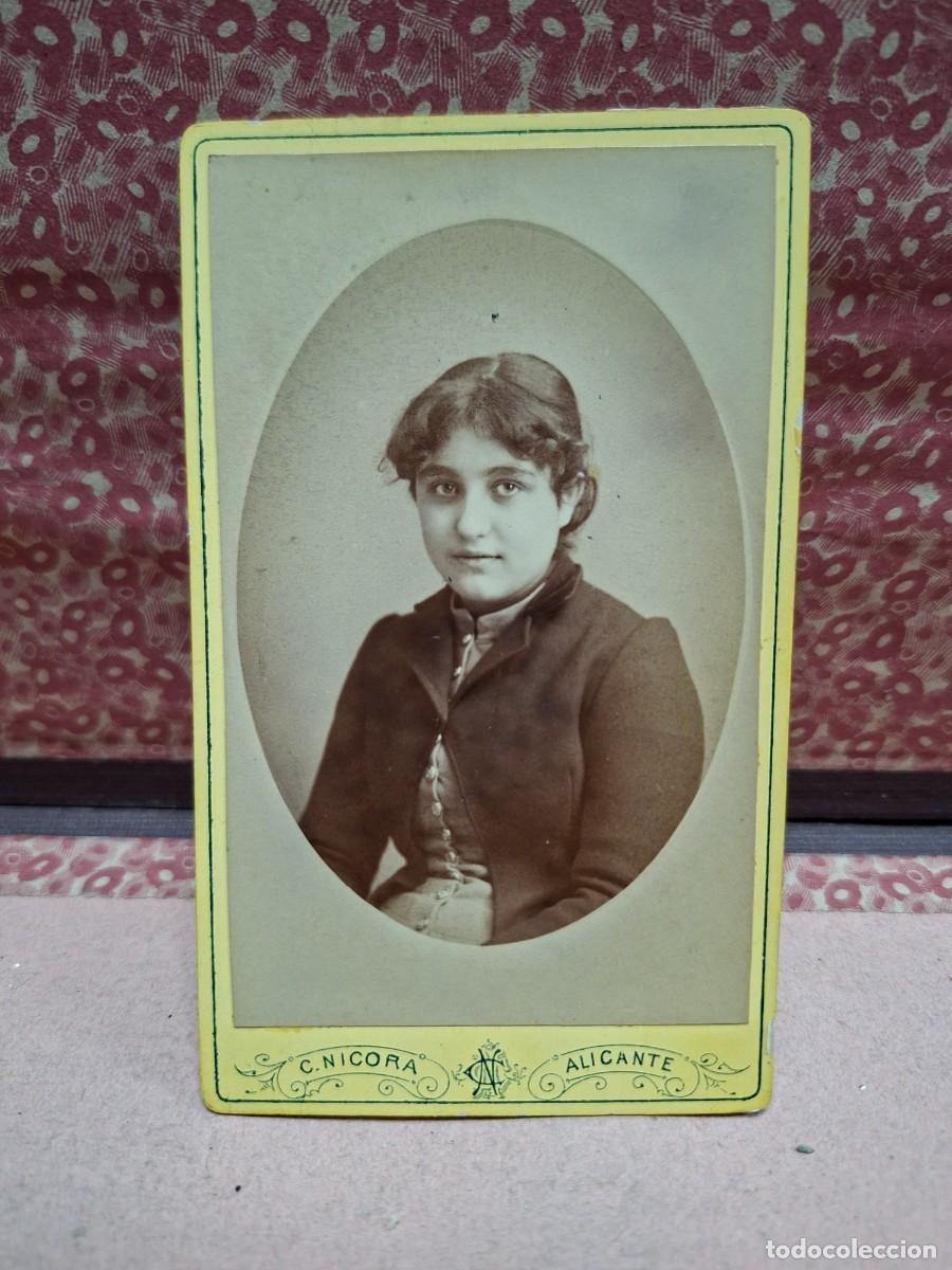 Fotograf&iacute;a antigua: ANTIGUA FOTOGRAFIA ALBUMINA CDV RETRATO CARLOS NICORA ALICANTE S XIX