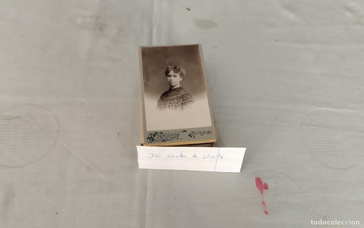 Fotograf&iacute;a antigua: 30 CARTES DE VISITE , BUEN ESTADO