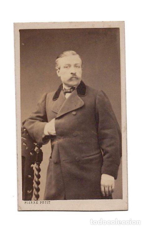 Fotograf&iacute;a antigua: CARTE DE VISITE RETRATO MASCULINO. PIERRE PETIT, PARIS