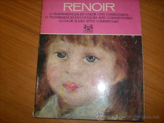 ALBUM RENOIR - BIOGRAFIA Y 12 DIAPOSITIVAS - EDITORIAL CODEX - ARGENTINA - 1968 - RARO (Fotografía Antigua - Diapositivas)