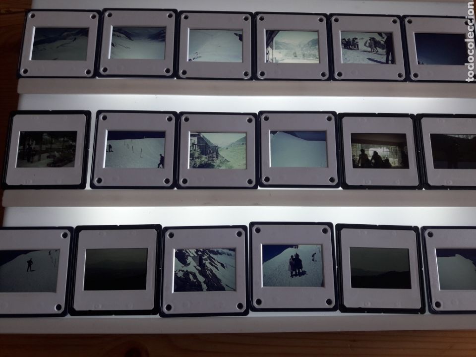 Fotografia antica: 18 diapositivas la mayoria monta&ntilde;a y nieve