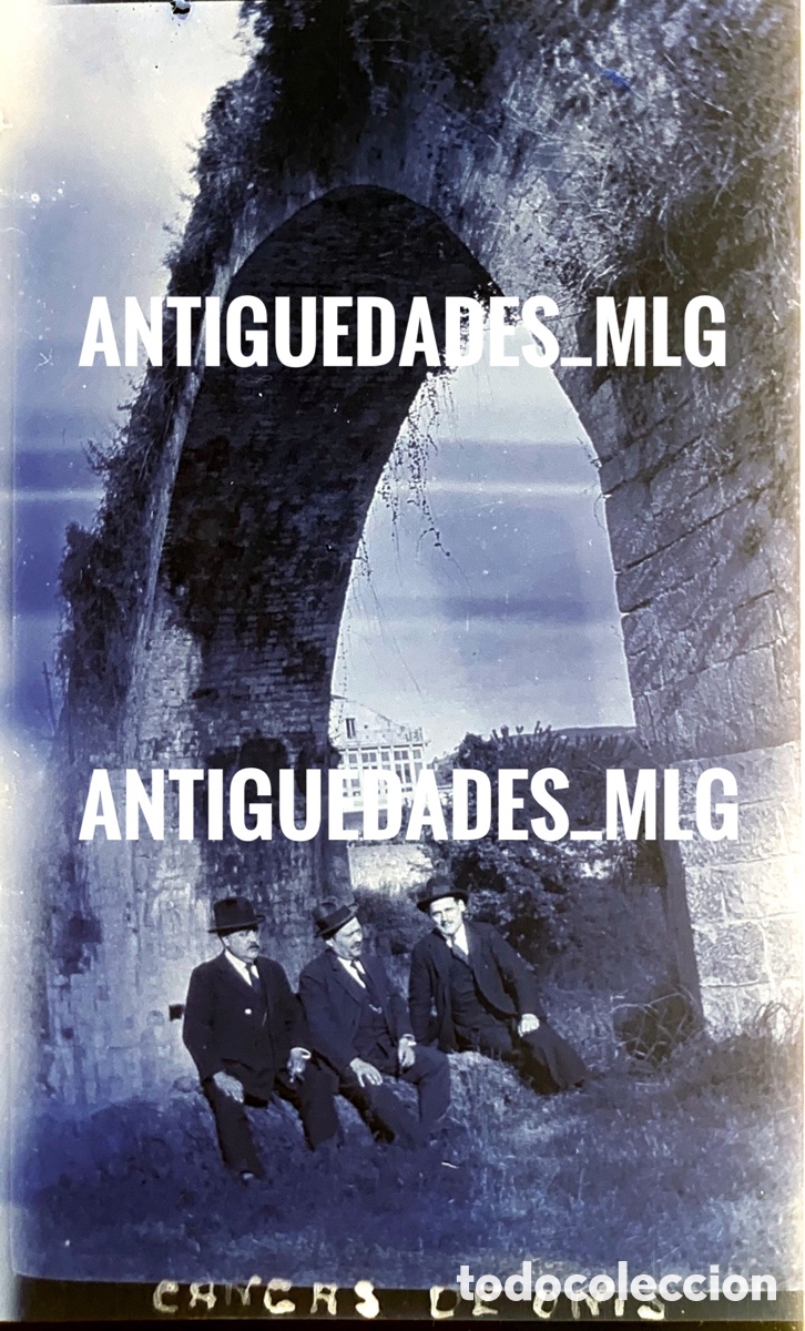 Fotograf&iacute;a antigua: Negativo antiguo in&eacute;dito, Cangas de Onis Asturias