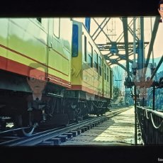 Fotografía antigua: TREN AMARILLO GROC CERDANYA EN PUENTE PONT GISCLARD FRANCIA / SNCF / DIAPOSITIVA ANTIGUA AÑO 2001