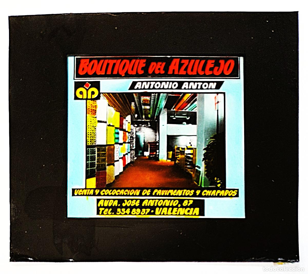 Fotografia antiga: RW DIAPOSITIVA PUBLICIDAD BOUTIQUE DEL AZULEJO VALENCIA A&Ntilde;OS 60 70 D6