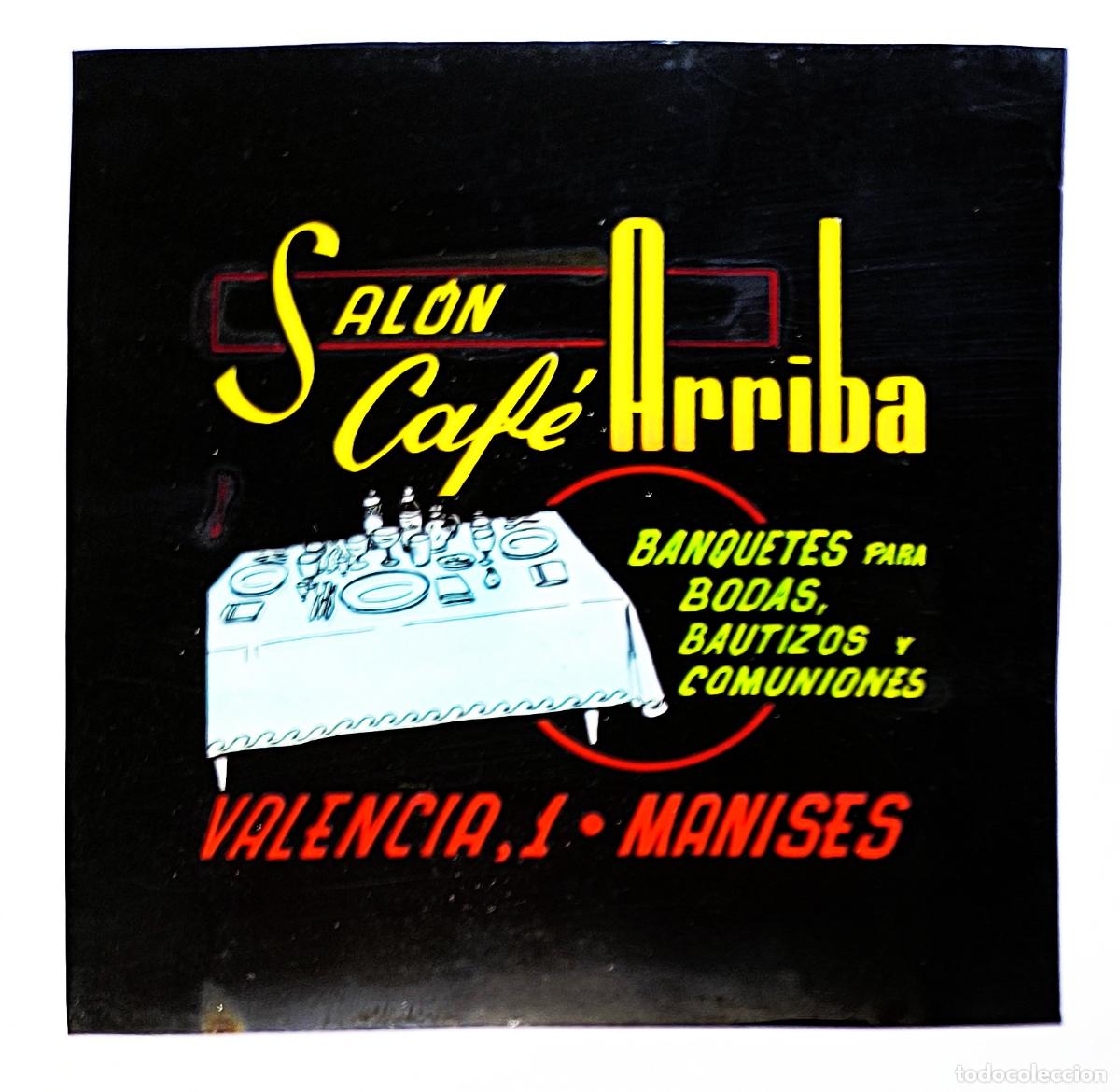 Fotograf&iacute;a antigua: RW DIAPOSITIVA PUBLICIDAD SALON CAFE ARRIBA BANQUETES BODAS BAUTIZOS MANISES VALENCIA A&Ntilde;OS 60 70 D10