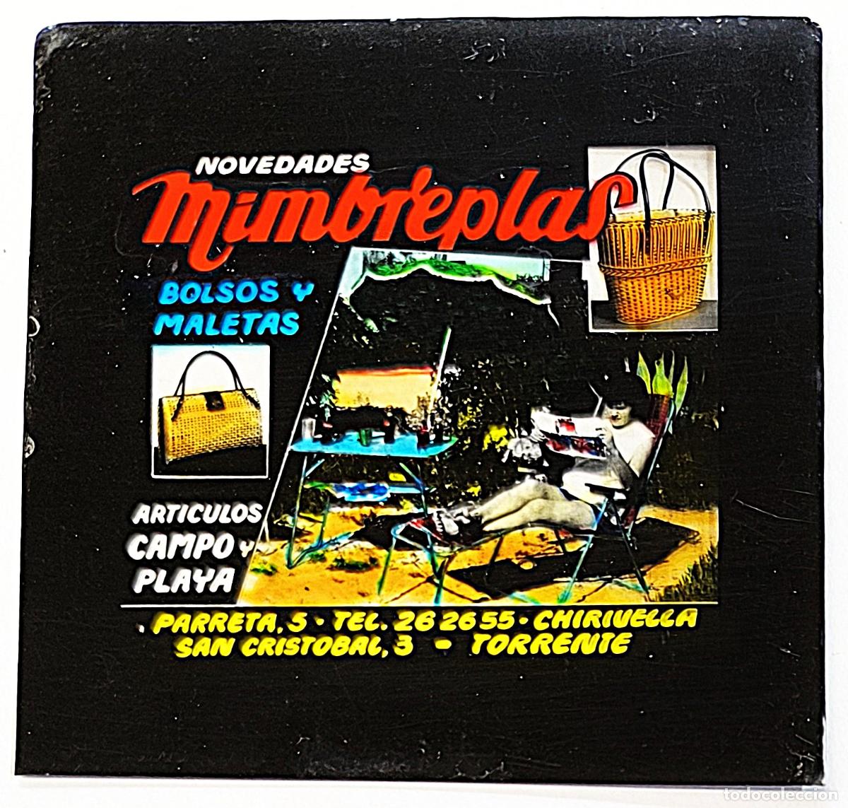 Fotograf&iacute;a antigua: RW DIAPOSITIVA PUBLICIDAD MIMBREPLAS BOLSOS Y MALETAS CHIRIVELLA TORRENTE VALENCIA A&Ntilde;OS 60 70 D28