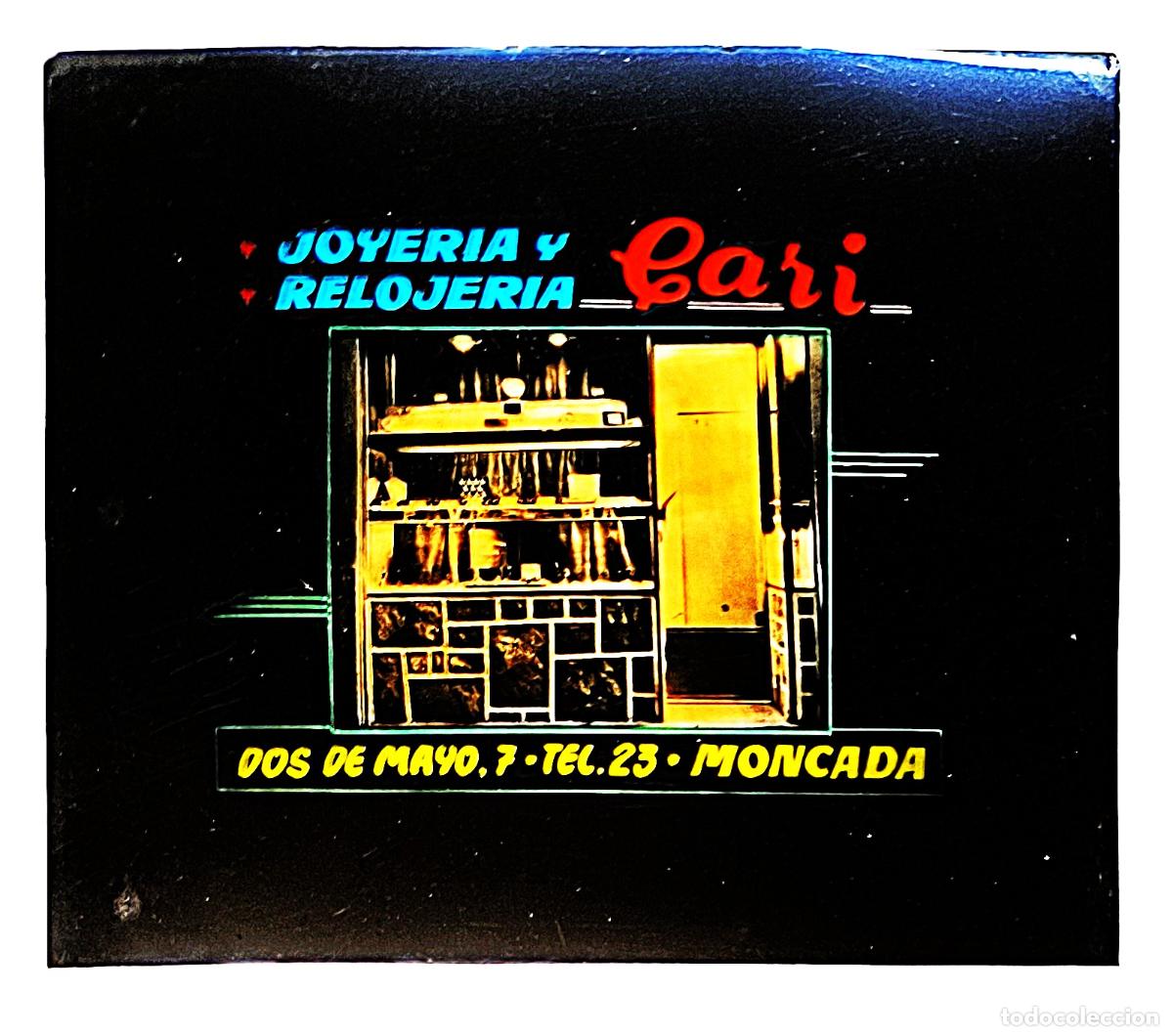 Fotograf&iacute;a antigua: RW DIAPOSITIVA PUBLICIDAD JOYERIA RELOJERIA GARI MONCADA VALENCIA A&Ntilde;OS 60 70 D32