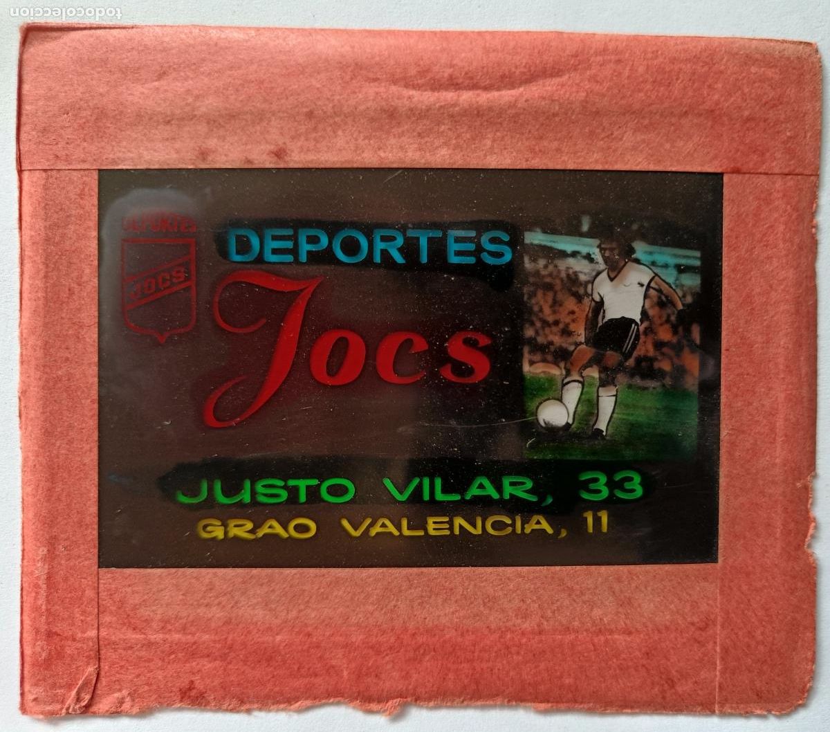 Fotograf&iacute;a antigua: DIAPOSITIVA CINE PUBLICIDAD DEPORTES JOCS GRAO VALENCIA PROYECCION A&Ntilde;OS 1960 Y 1970