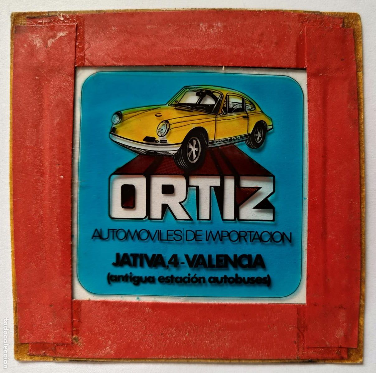 Fotograf&iacute;a antigua: DIAPOSITIVA CINE PUBLICIDAD COCHE ORTIZ AUTOMOVILES DE IMPORTACION VALENCIA AUTOMOVIL