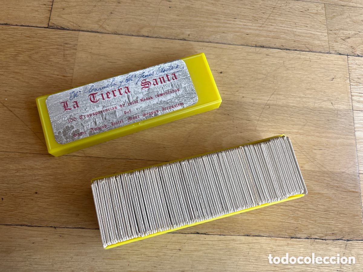 Fotograf&iacute;a antigua: LA TIERRA SANTA. Jerusal&eacute;n. Caja 100 TRANSPARENCIAS DE COLOR&rdquo;KODAK&rdquo; COMENTADAS. ASM