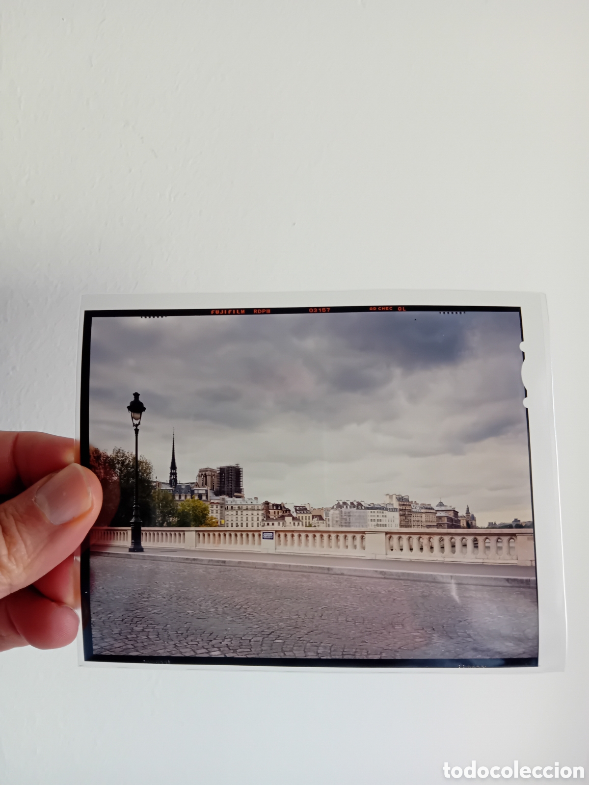 Fotograf&iacute;a antigua: PLACA DIAPO GRAN FORMATO CALLE DE PAR&Iacute;S. FOTOGRAFO PROFESIONAL. 6 ORIGINALES. A&Ntilde;OS 90