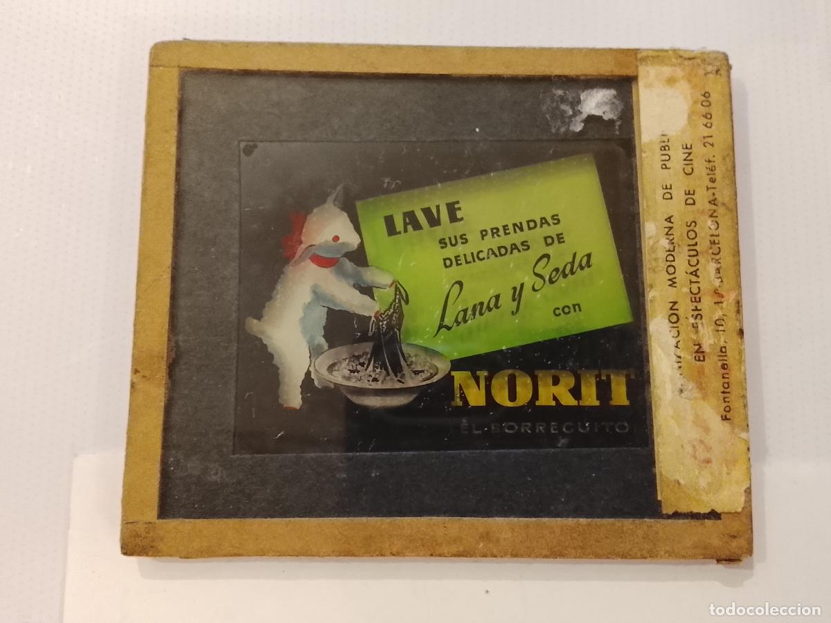 Fotograf&iacute;a antigua: NORIT LAVE SUS PRENDAS DE LANA SEDA - PUBLICIDAD ANTIGUA - DIAPOSITIVA CRISTAL -VER FOTOS-(K-15.248)