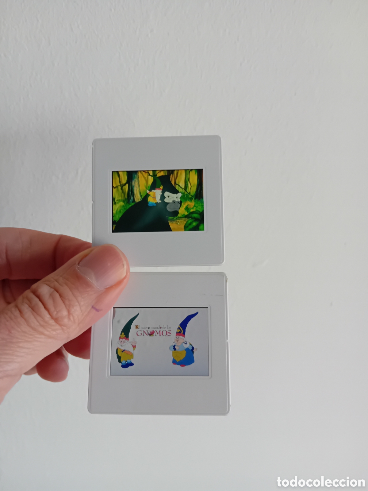 Fotograf&iacute;a antigua: 5 DIAPOSITIVAS 35MM DAVID EL GNOMO. DIBUJOS ANIMADOS. A&Ntilde;OS 90