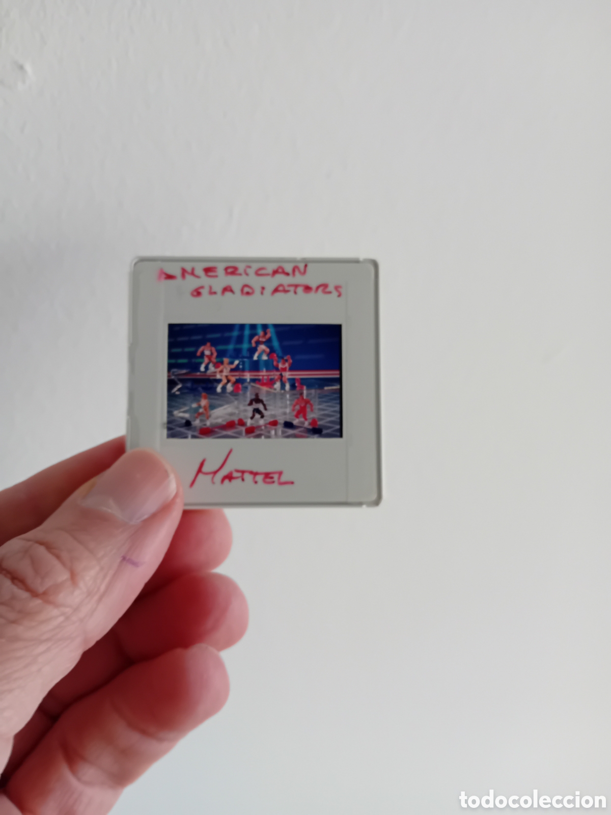 Photographie ancienne: DIAPOSITIVA 35MM ORIGINAL PARA PUBLICIDAD GLADIADORES AMERICANOS. AMERICAN GLADIATORS. 90S
