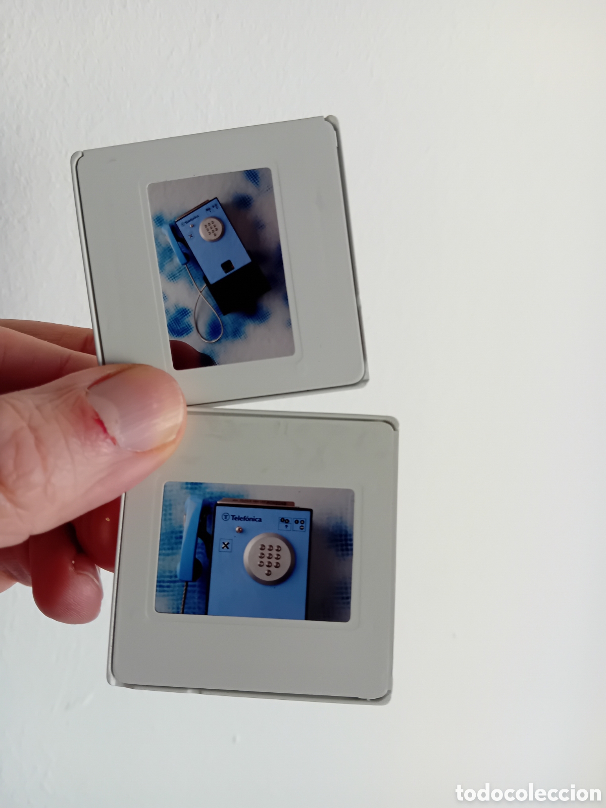 Fotograf&iacute;a antigua: 5 DIAPOSITIVAS 35MM CABINA TEL&Eacute;FONO TELEF&Oacute;NICA. A&Ntilde;OS 80. FOTOGRAF&Iacute;A PROFESIONAL
