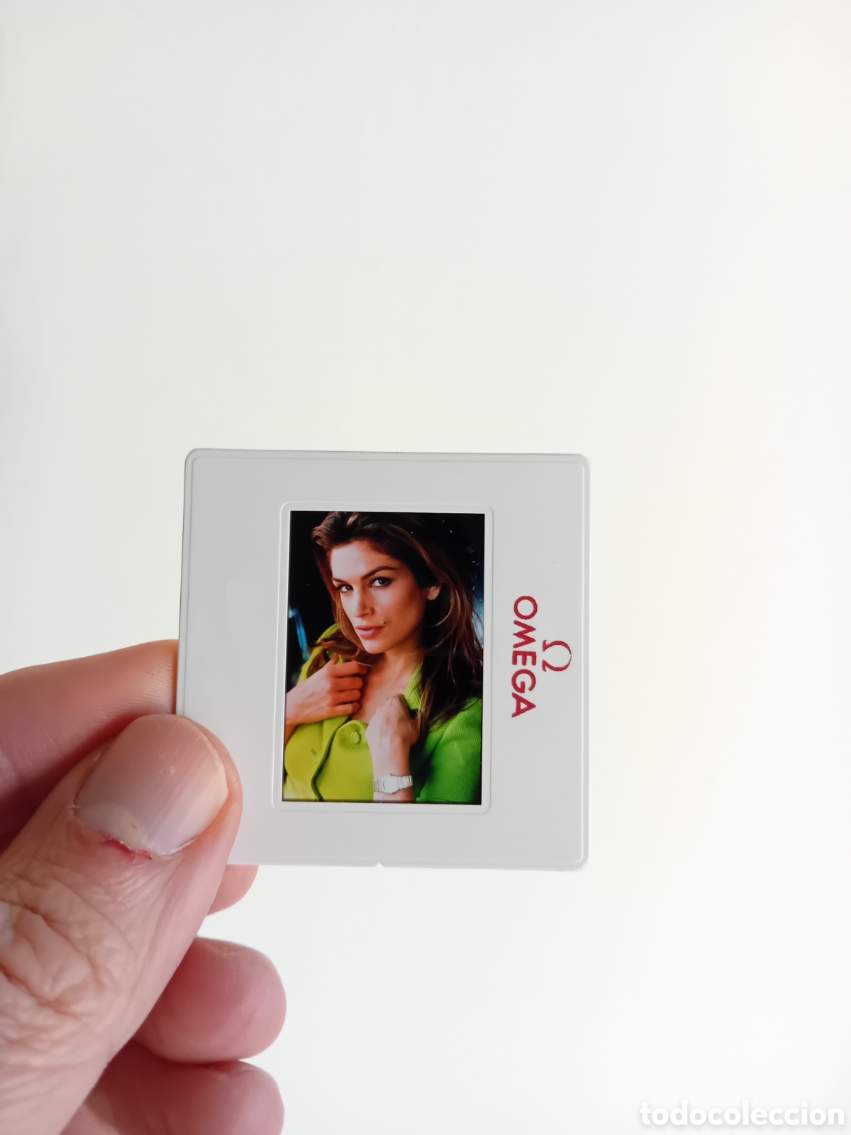 Fotograf&iacute;a antigua: DIAPOSITIVA 35MM PUBLICITARIA CINDY CRAWFORD. RELOJES OMEGA. 1998. FOTOGRAF&Iacute;A PROFESIONAL