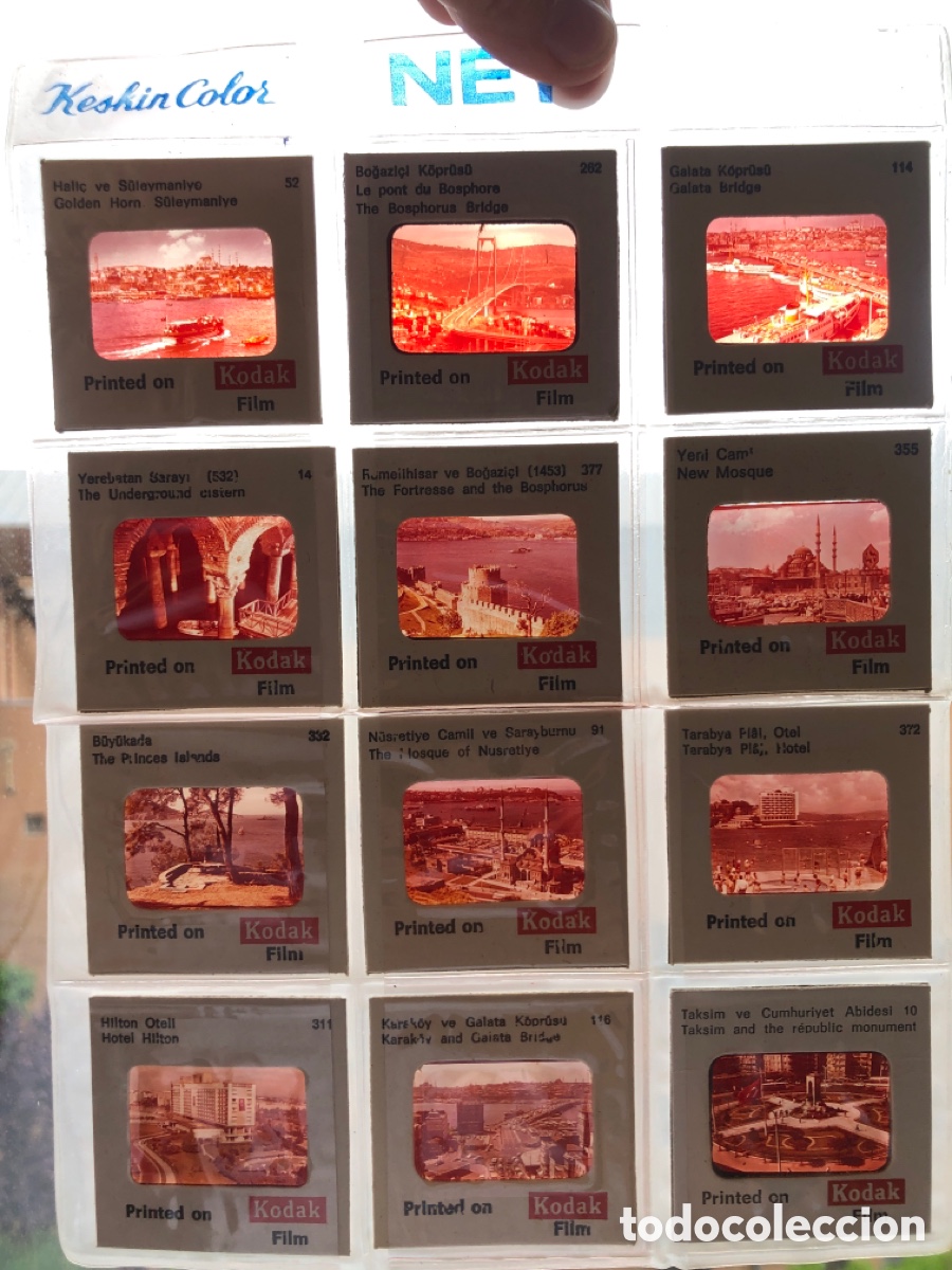 Fotograf&iacute;a antigua: Lote 12 diapositivas. Kodak. Estambul. ASM