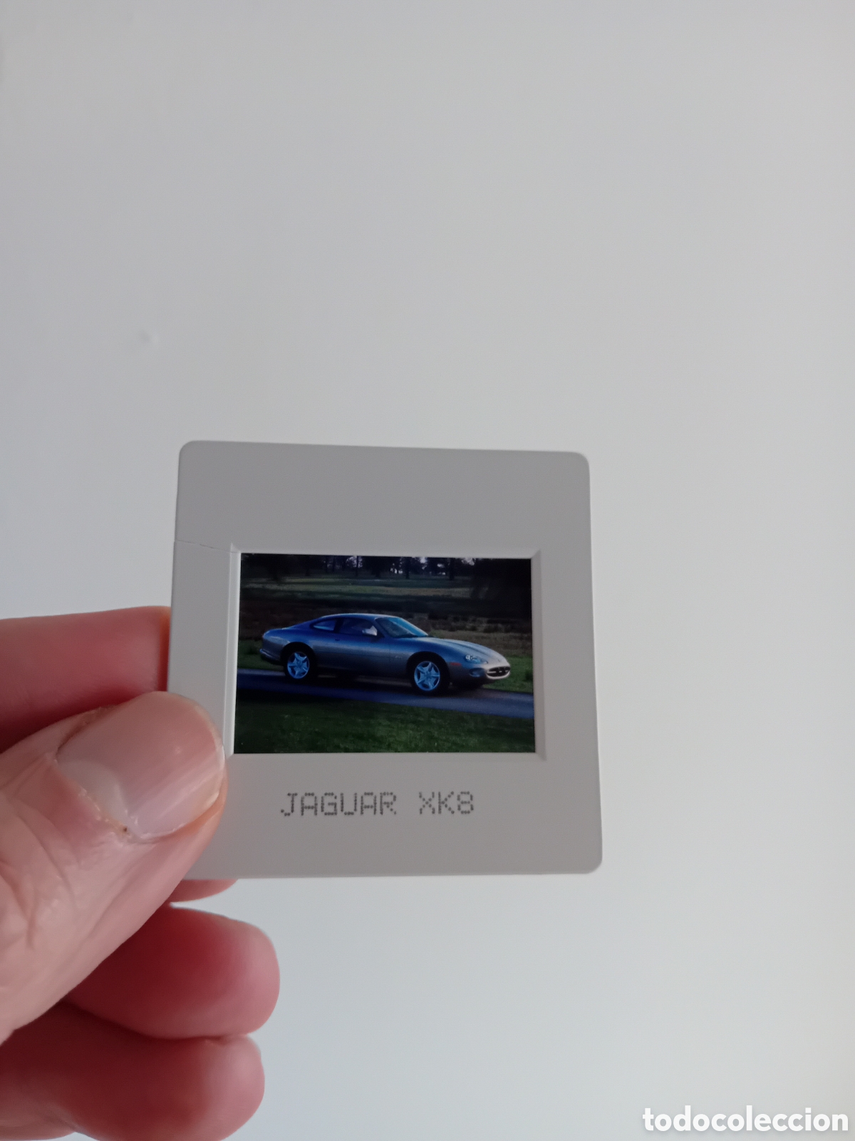 Fotograf&iacute;a antigua: DIAPOSITIVA 35MM COCHE JAGUAR XK8. A&Ntilde;OS 90S