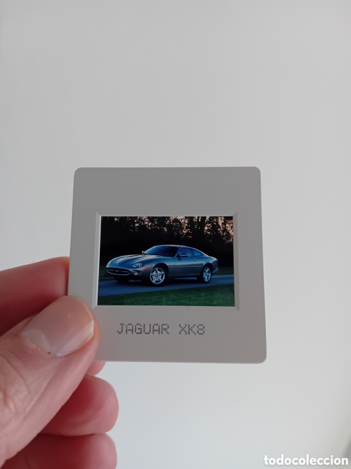 Fotograf&iacute;a antigua: DIAPOSITIVA 35MM COCHE JAGUAR XK8. A&Ntilde;OS 90S